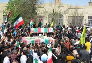 تصاویر/ روز جهانی قدس ۱۴۰۳ با تشییع شهدا در یزد
